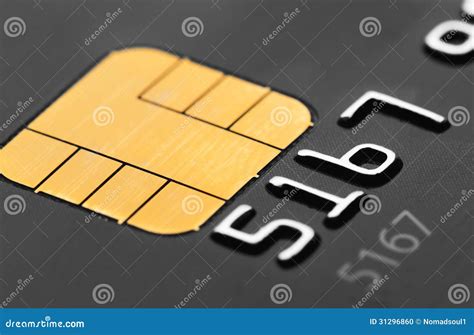 Credit Card Micro Chip Stock Photo Image Of Closeup 31296860
