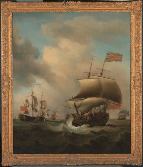 Free Shipping Classiccal British Flag Sailing Ship Canvas Prints Oil