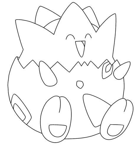 Togepi Pokemon Coloring Page Free Printable Coloring Pages For Kids