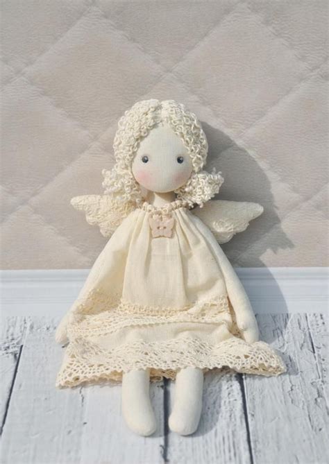Rag Doll Angel Textilе Tilda Doll Etsy Sock Dolls Clay Dolls Doll