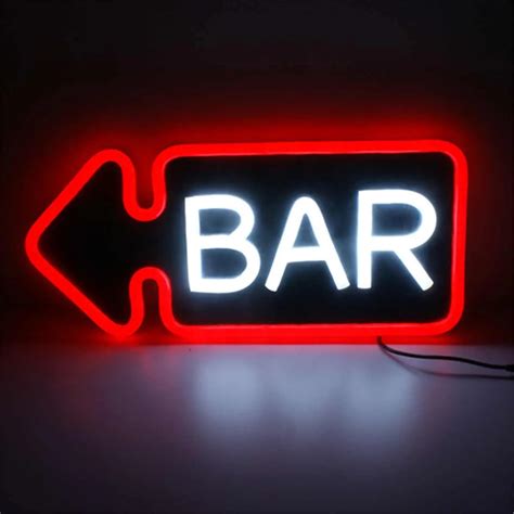 Pvc Bar Neon Sign Led Light Handmade Visual Artwork Bar Club Wall Light
