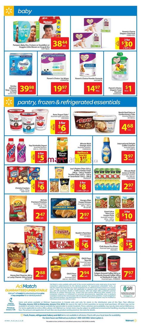 Walmart Supercentre Bc And Mb Flyer January 25 To 31