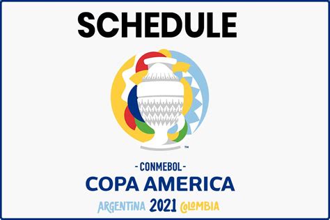 The 2021 copa américa will be the 47th edition of the copa américa, the international men's football championship organized by south america's football ruling body conmebol. Copa America 2021 Schedule Matches, Full Fixture