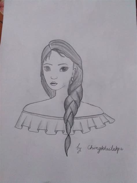 Black And White A Girl Sketch Size 29 Cm At Rs 20container In Shillong Id 23327569433