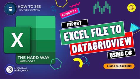 Excel File To Datagridview Import C Winforms Part One Youtube