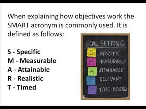 A goal is an aim or objective that you work toward with effort and determination. Goals and Objectives - Identifying the Difference - YouTube