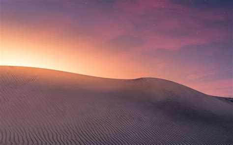 Download Wallpaper 3840x2400 Desert Dunes Sunset Sand Horizon