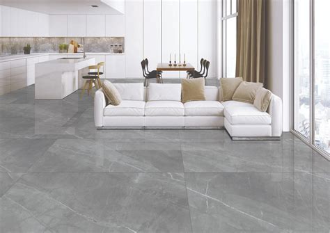 Buy Pgvt Armani Marble Grey Dk Floor Tiles Online Orientbell Tiles