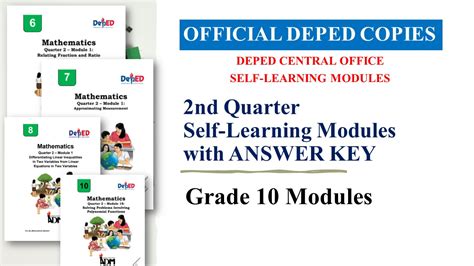 2nd Quarter Modules For Grade 10 Deped Tambayan
