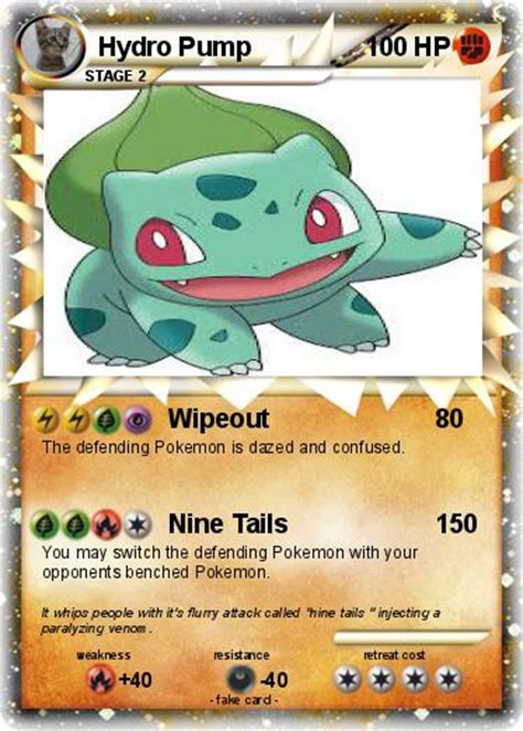 Pokémon Hydro Pump 8 8 Wipeout My Pokemon Card
