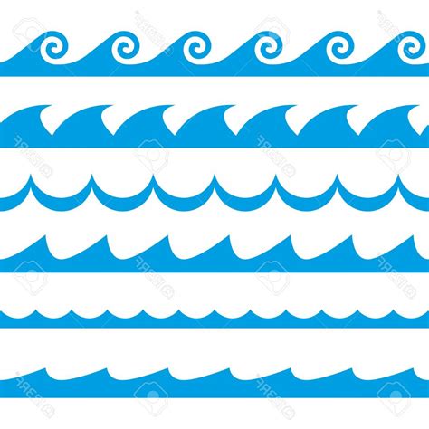 Ocean Wave Vector At Collection Of Ocean Wave Vector