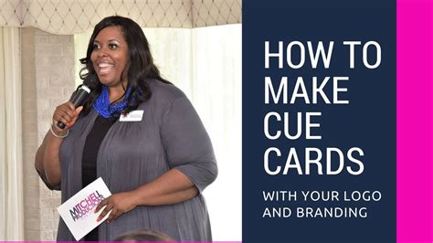 How To Make Cue Cards With Your Logo Youtube