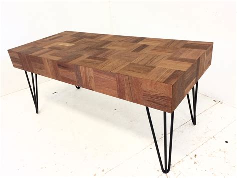 Buying a coloured parquet flooring is a good idea. Reclaimed Parquet Flooring Coffee Table - smith+jakes