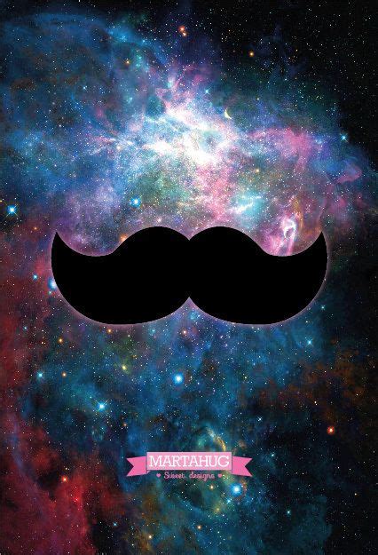 Wallpaper Moustache By Martahug Galaxy Wallpaper Wallpaper Backgrounds