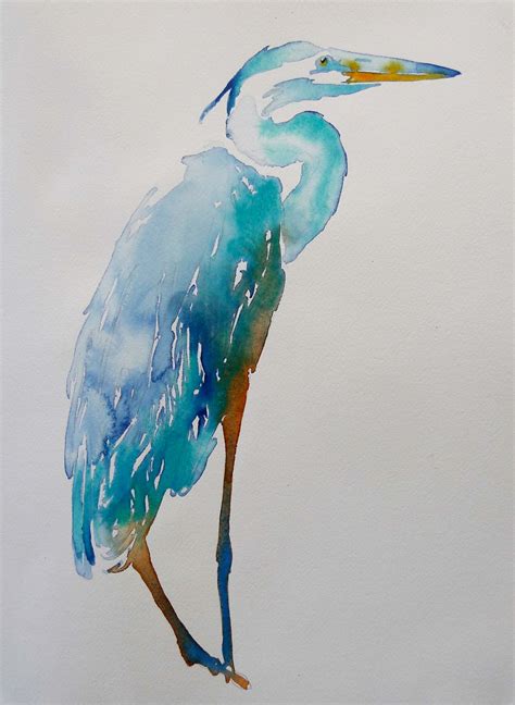 Paintings Under 400 Heron Watercolors Available