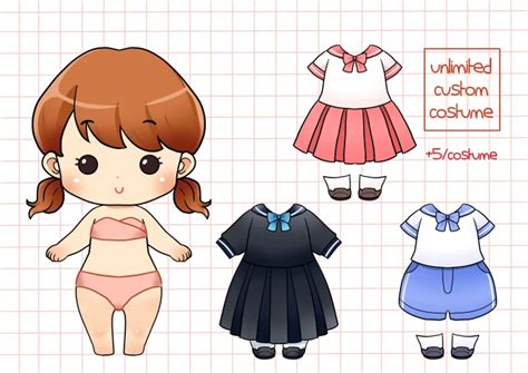 Segakucing I Will Turn You Into A Cute Chibi Paper Doll For 5 On