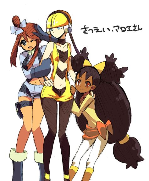 Skyla Elesa And Iris Pokemon And 1 More Drawn By Namawasabi Danbooru