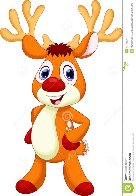 Cute Deer Cartoon Stock Illustration Illustration Of