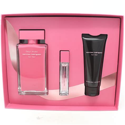 Narciso Rodriguez For Her Eau De Parfum 3 Pcs Set New With Box