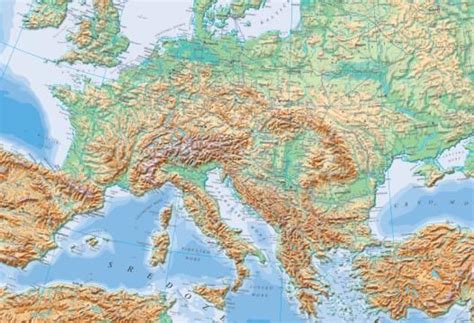 Geografska Karta Europe 5 Evropa Geografska Karta Razmer Geografska