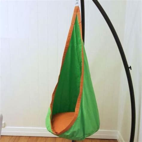Green And Orange Waterproof Outdoor Sensory Swing Pod Chair Pod Chair
