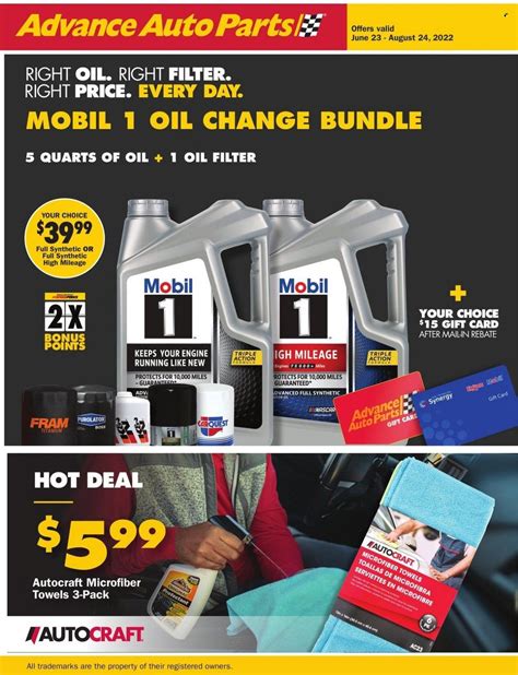 Advance Auto Parts Weekly Ad Flyer Specials June 23 To August 24 2022