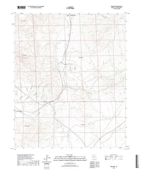 Mytopo Kirkland Arizona Usgs Quad Topo Map