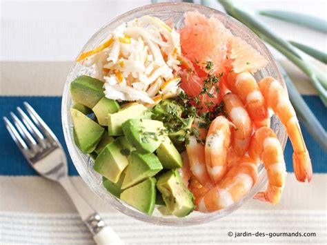 Salade Avocats Crevettes Pamplemousse