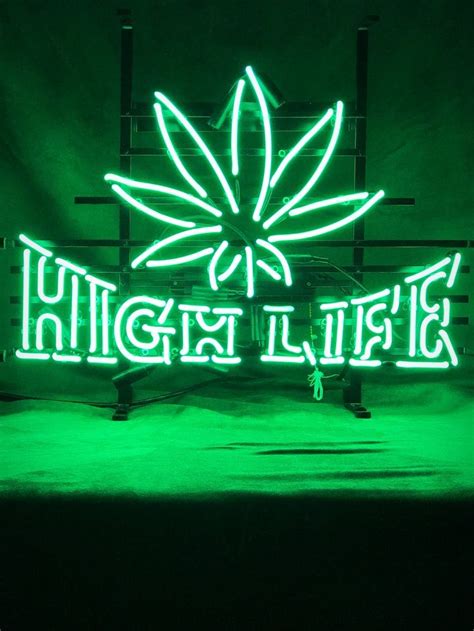 High Life Neon Sign | Neon signs, Dark green aesthetic, Neon
