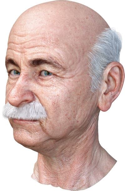 Old Man Bald Head Stock Illustrations 780 Old Man Bald Head Stock
