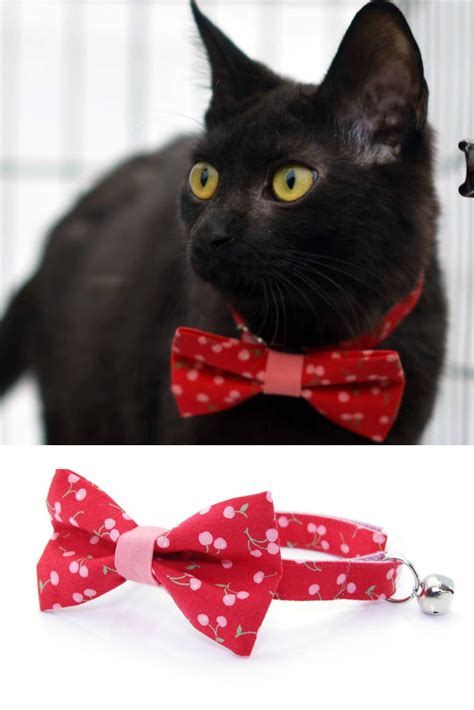 Red Bow Tie Cat Collar