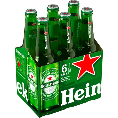 Heineken Premium Larger Beer Bottles 6 X 330ml Beer Beer And Cider