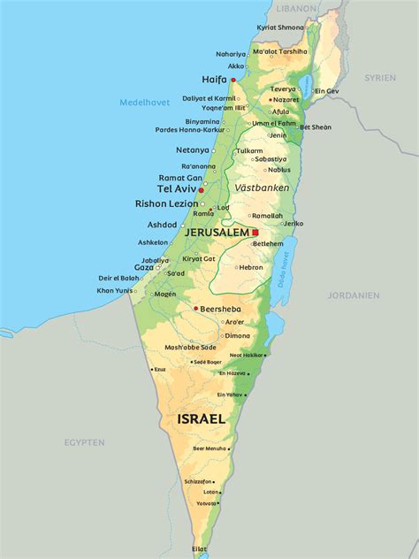 Ovo je karta države izrael. Israel Karta | Karta