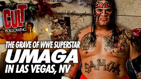 The Grave Of Wwe Wrestling Superstar Umaga In Las Vegas Nevada Cult