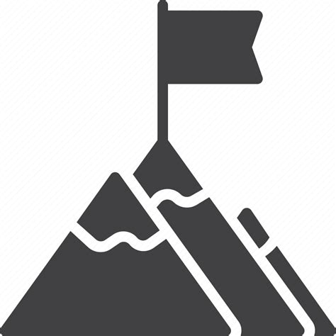 Achievement Flag Mountain Peak Top Icon Download On Iconfinder