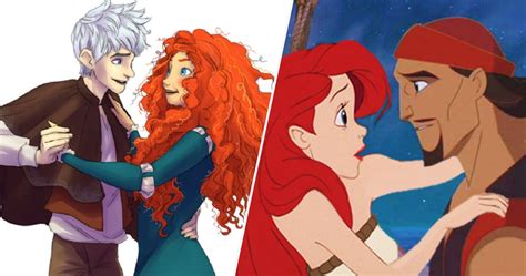 22 Fan Redesigns Of Unexpected Disney And Dreamworks Crossover Couples