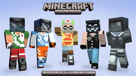 Minecraft Xbox 360 Skin Pack 1 Full List Confirmed July 16 W
