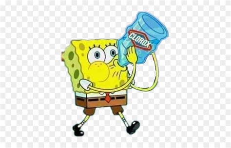 Spongebob Drinking