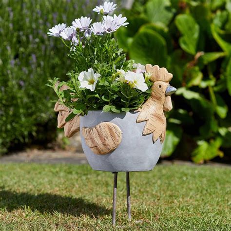 Woodstone Rooster Planter Seacoast Garden Centre Limavady