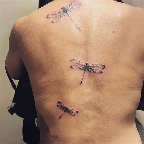 Dragonfly Flying Tattoo