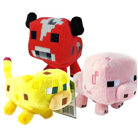 Minecraft 7 Soft Toy Animal Mobs Choice Of Plush One Supplied New