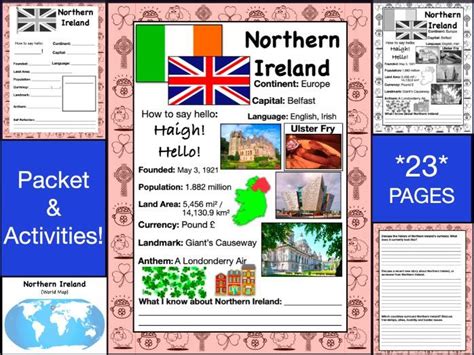 Northern Ireland History And Geography Travel The World Worksheet