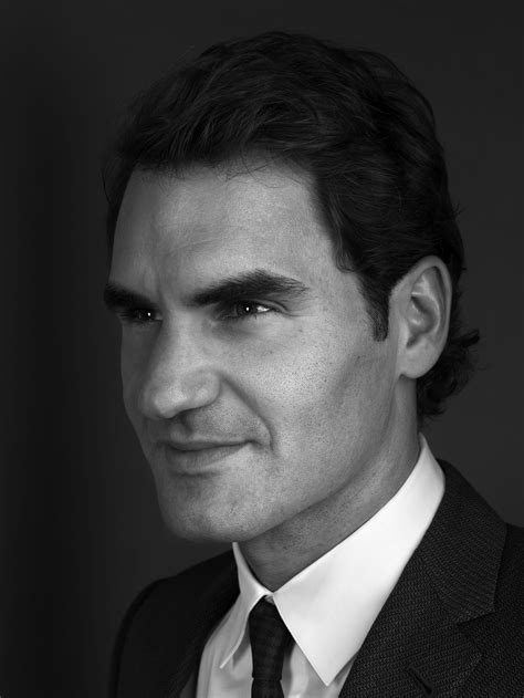 Remo Buess Roger Federer Portrait Sports Hero