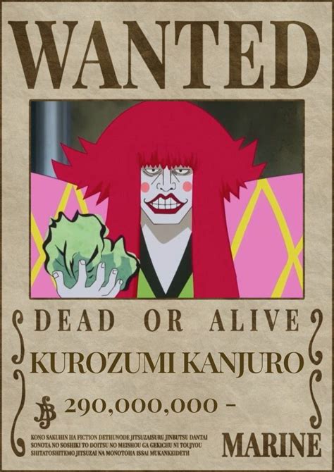 Kurozumi Kanjuro Wanted Poster