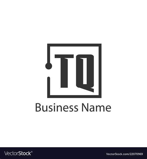 Initial Letter Tq Logo Template Design Royalty Free Vector