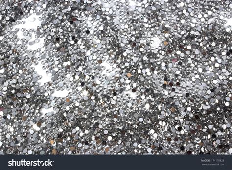 Glitter Silver Background Abstract Background Stock Photo