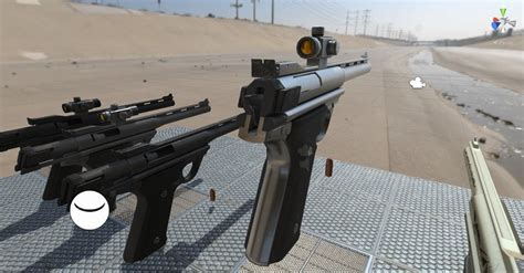 Free download 3d unity game development assets. 3D model Unity3D 5 - 4 PBR Gun package - VR / AR / low ...