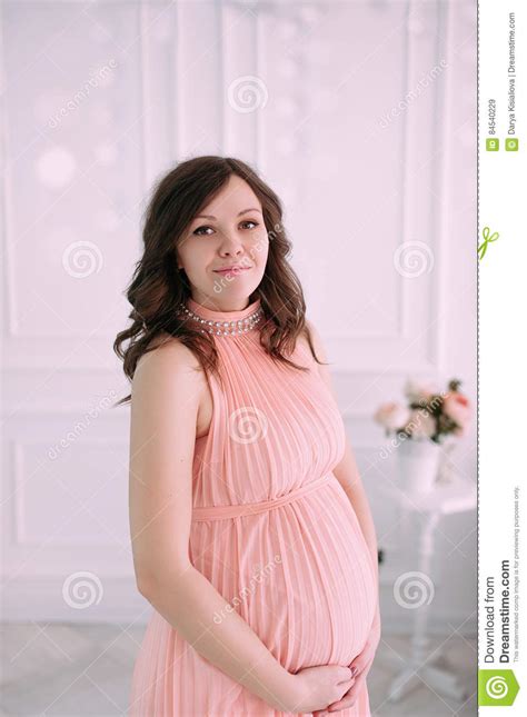 Happy Pregnant Young Woman Waiting For A Child Stock Image Image Of