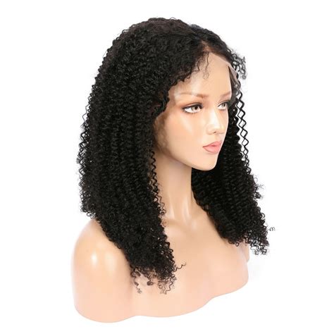 virgin hair brazilian kinky curly lace front wigs lfwbkc