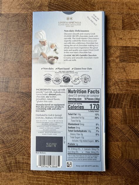 Lindt Oat Milk Chocolate Bars Review Make It Dairy Free